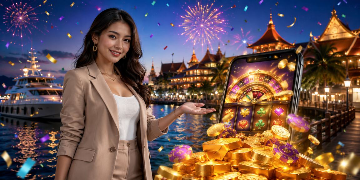 Aplikasi kasino Sarawak semasa Hari Raya dengan antara muka bertemakan perayaan yang meriah